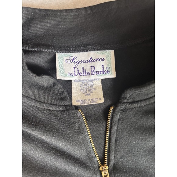 💙Delta Burke Jacket L Tiger‎ Animal Print Zip Front Lightweight Classic Style - Picture 5 of 7